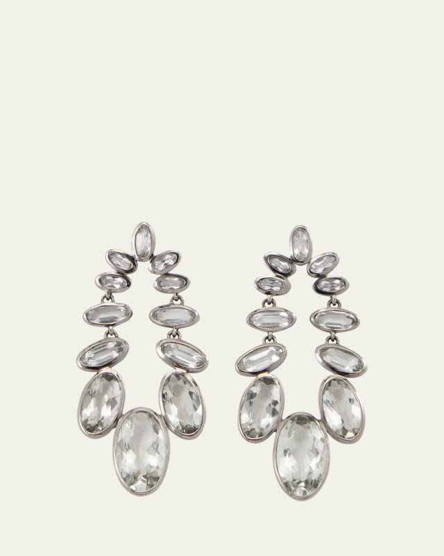 Cascade Earrings with Green Amethyst